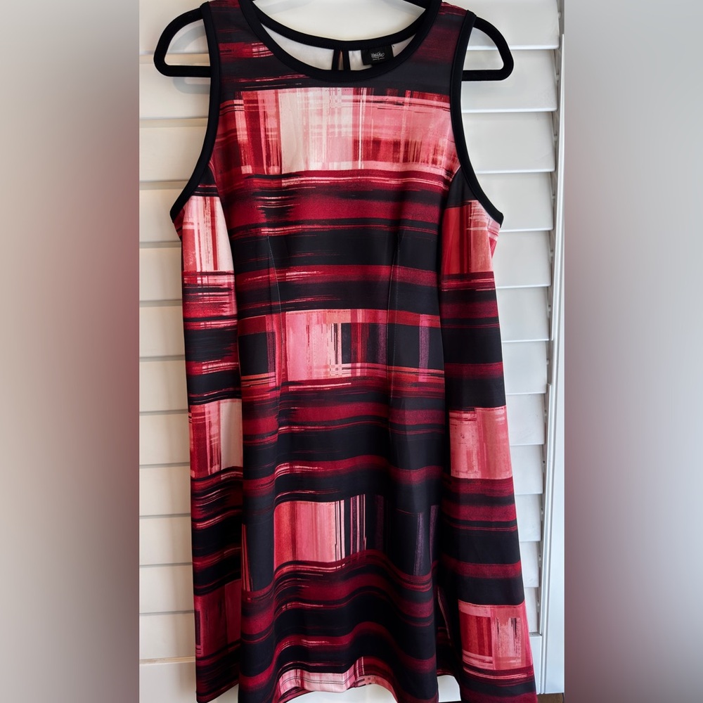 Massimo Black and Red Plaid Mini Dress